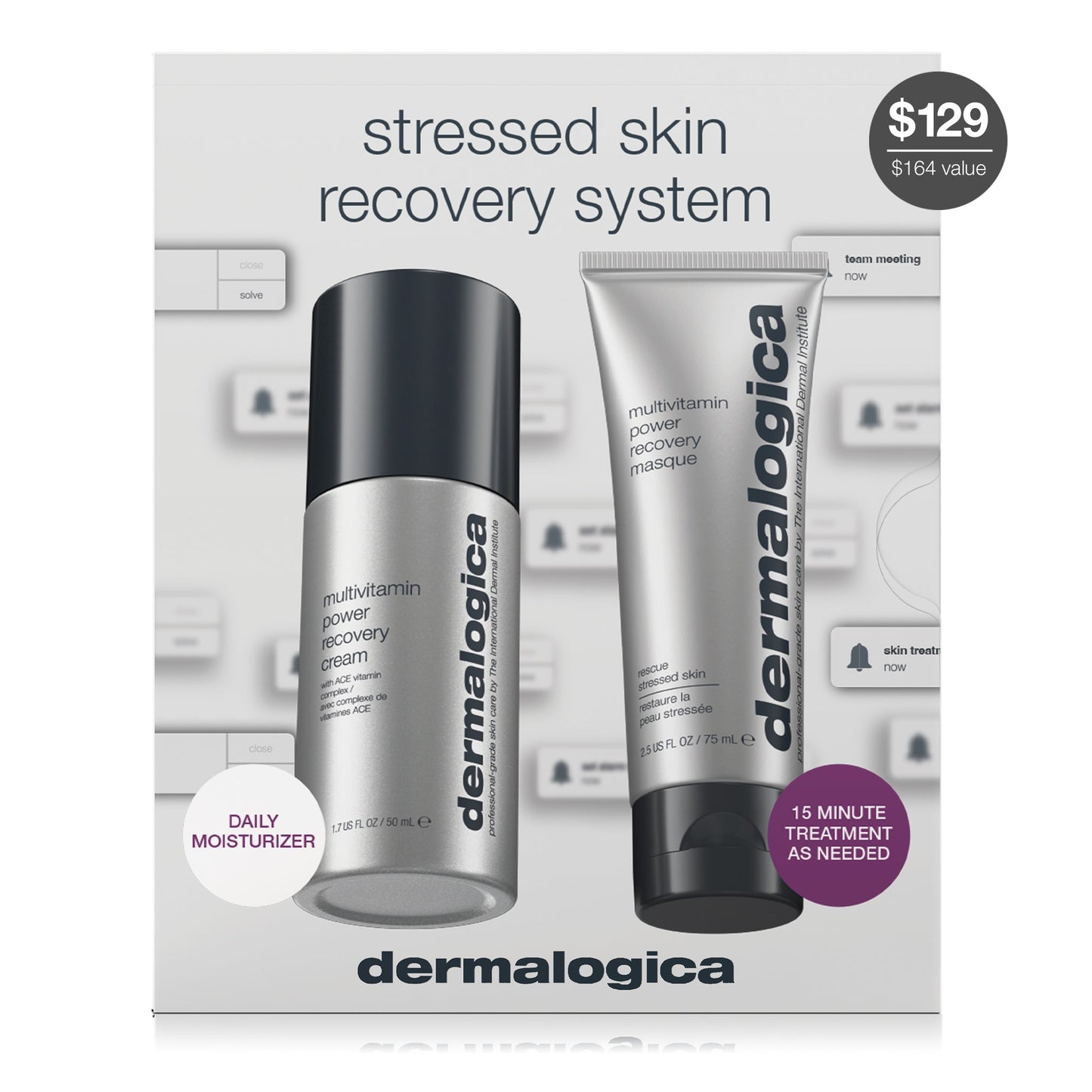 stressed skin recovery system carton 