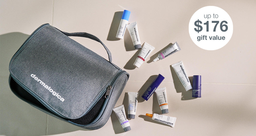 dermalogica minis with travel bag