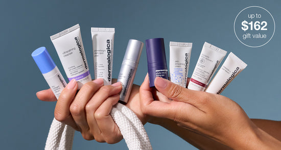 dermalogica minis in hand