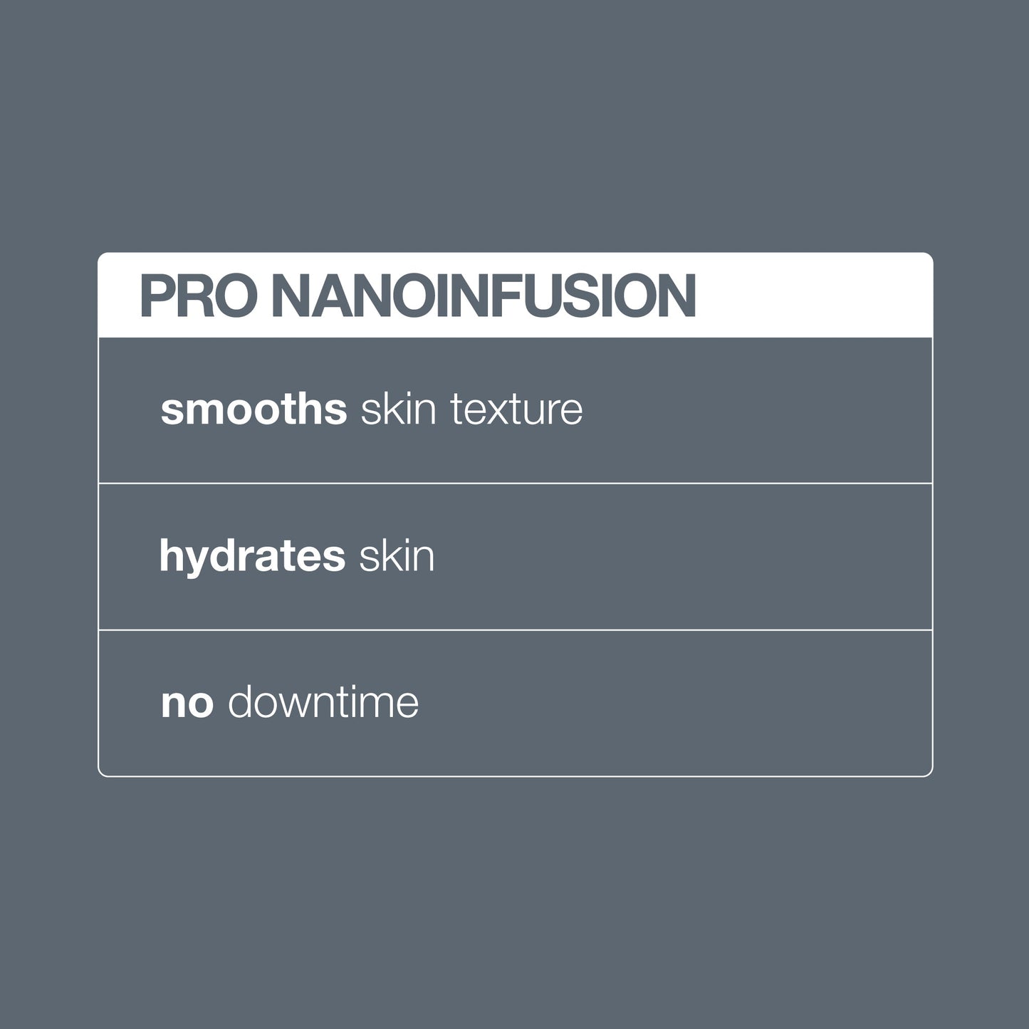 pro nanoinfusion benefits 