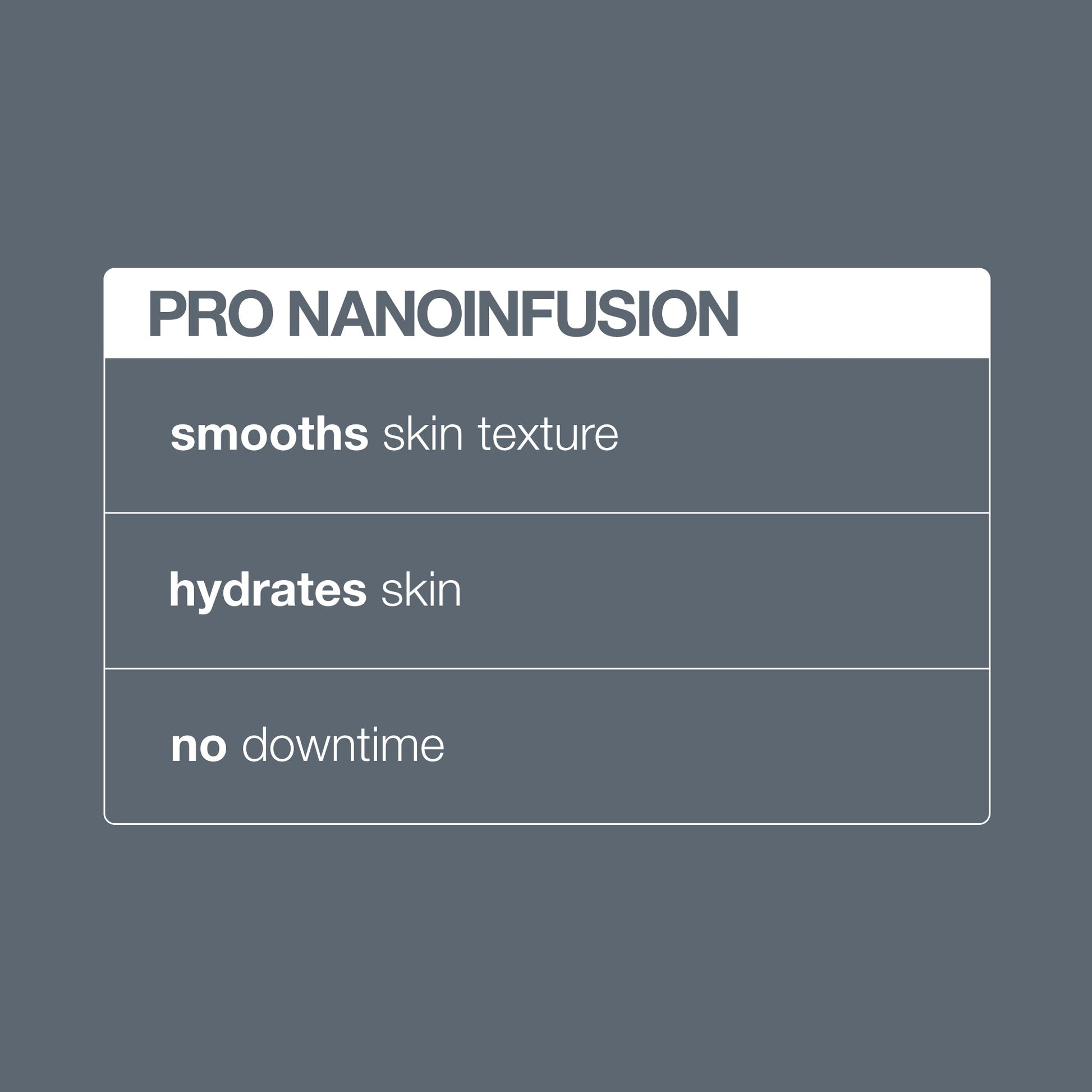 pro nanoinfusion benefits