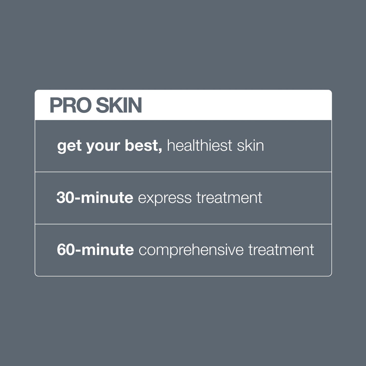 pro skin treatment benefits 