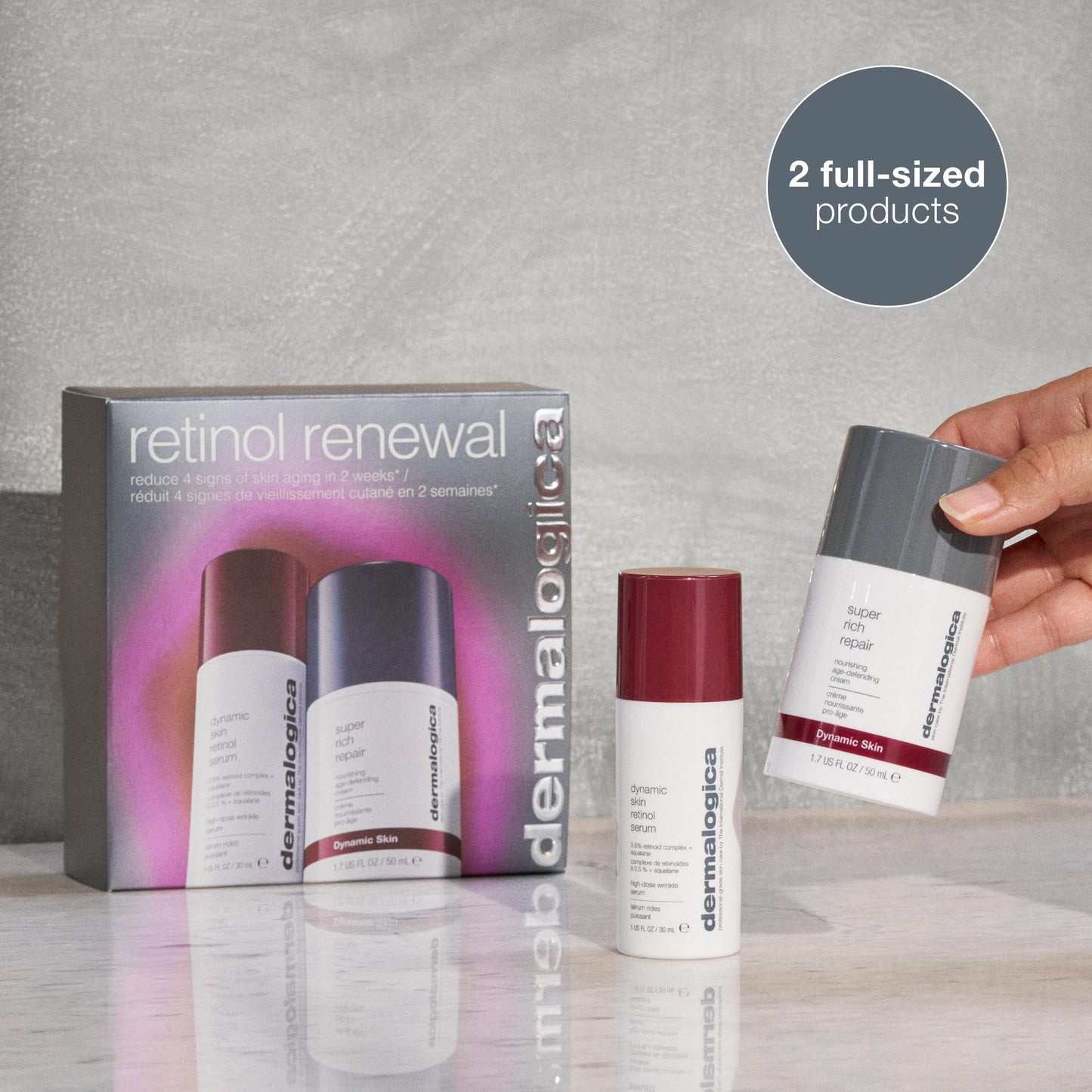 retinol renewal set with contents 