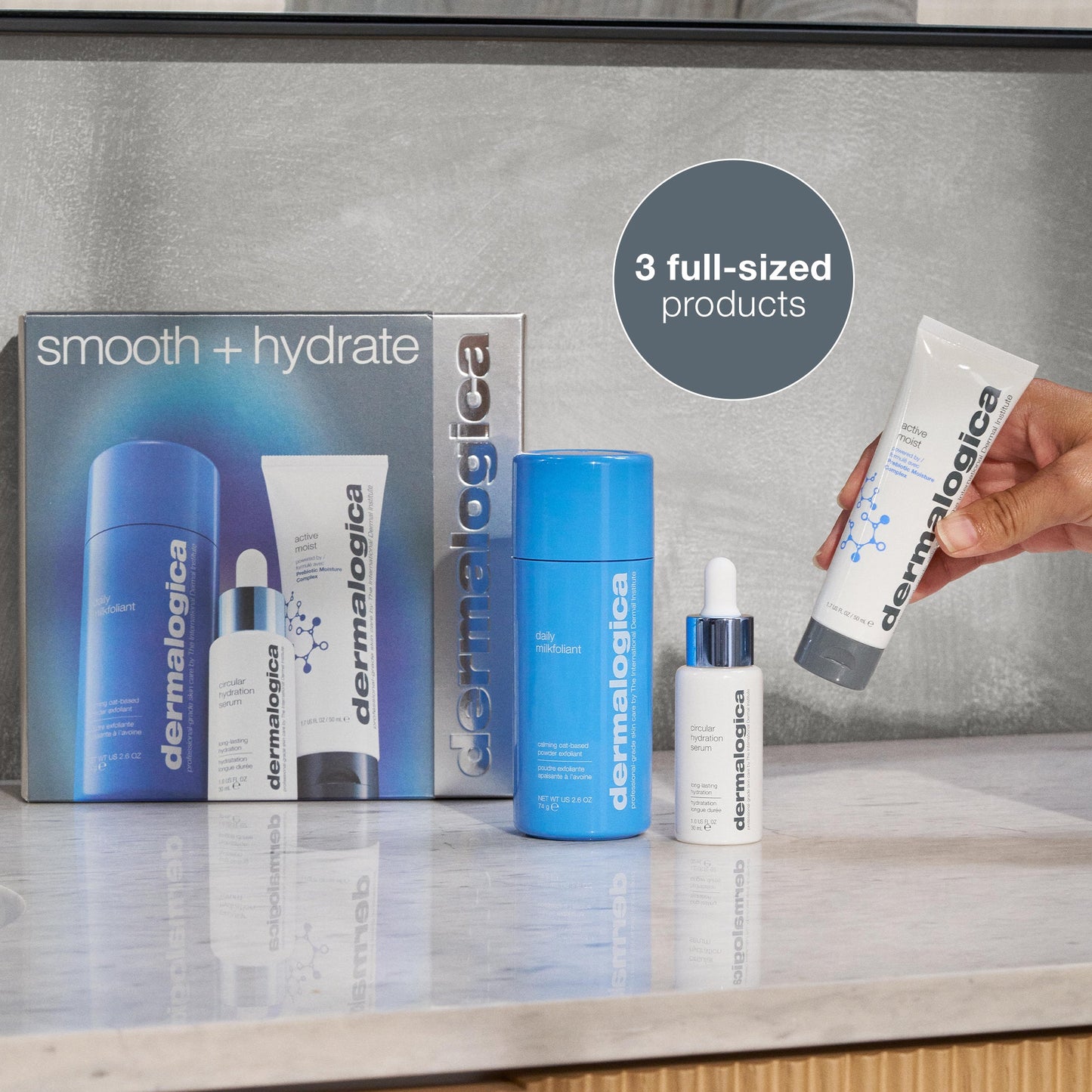 smooth + hydrate set with contents 