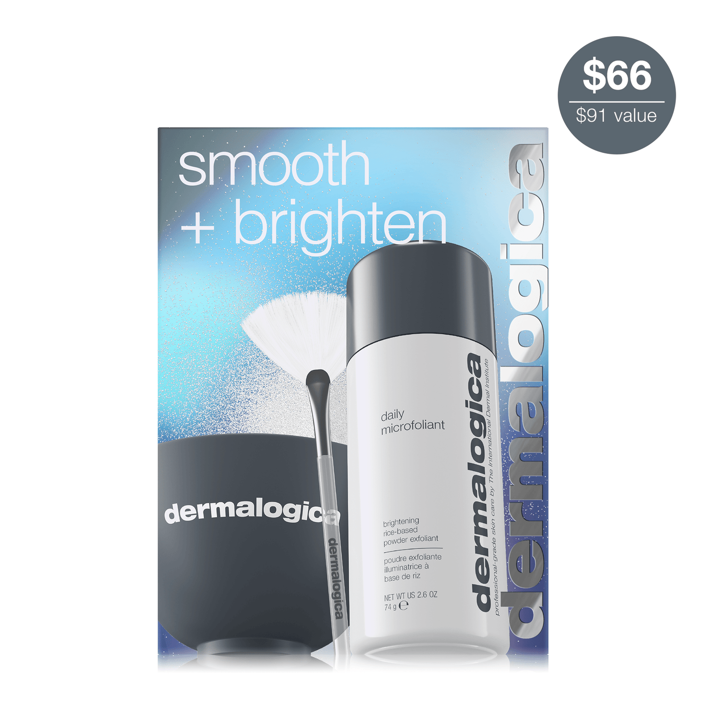 smooth + brighten set with value 