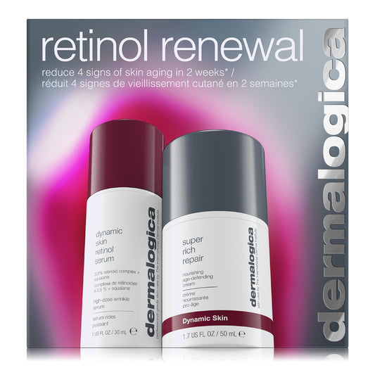 retinol renewal set carton and contents