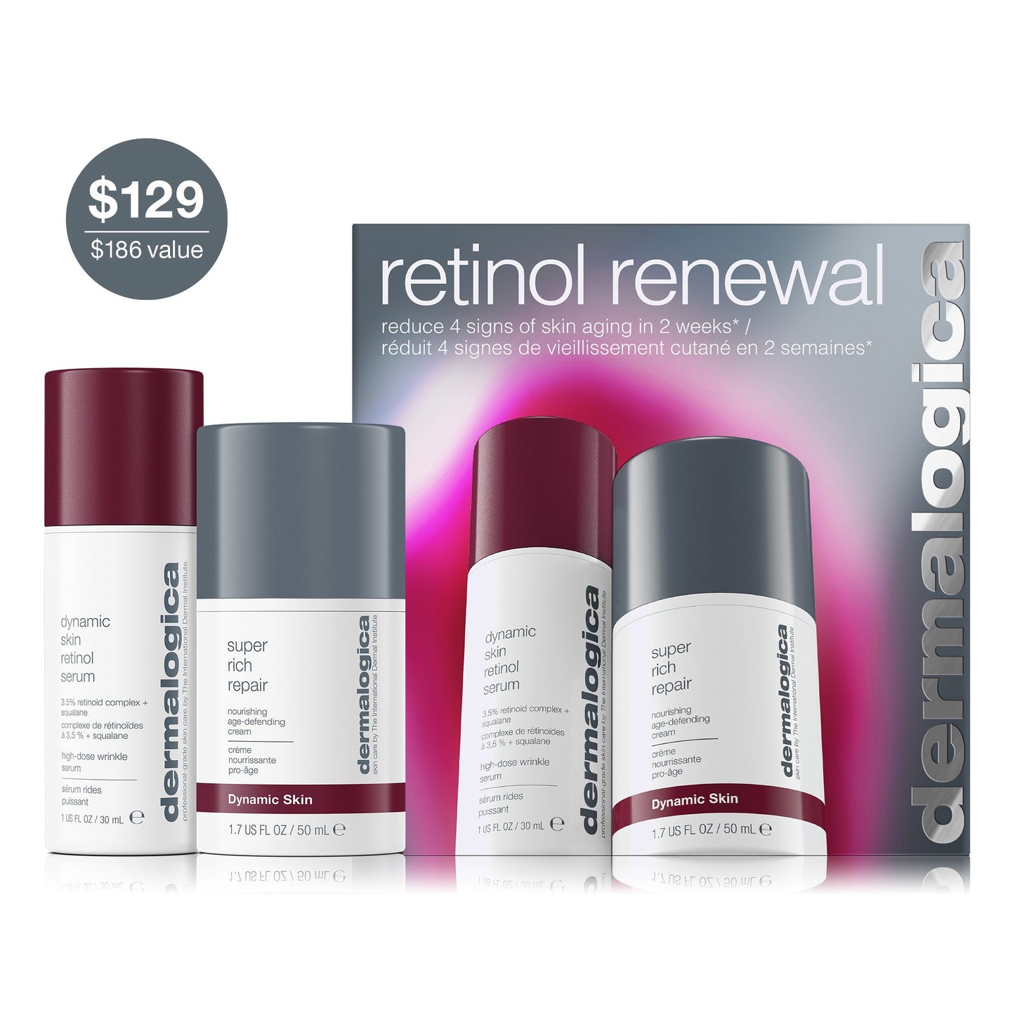 retinol renewal set carton and contents 