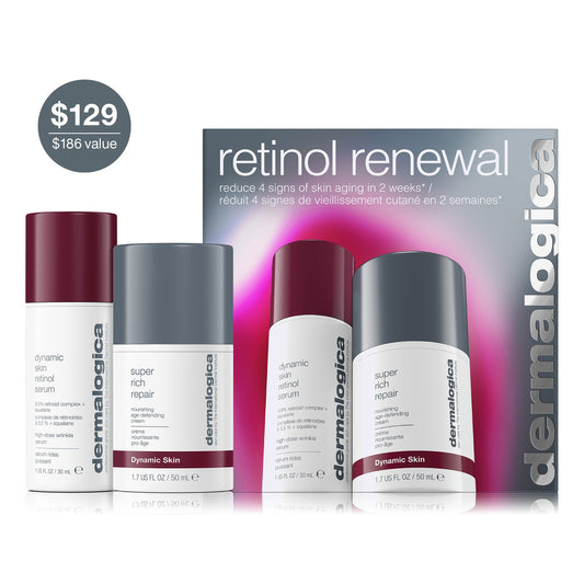 retinol renewal set carton and contents